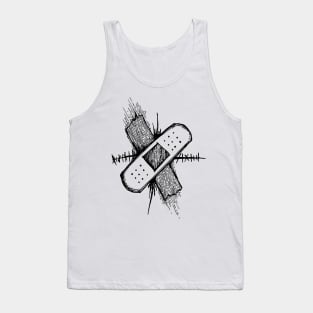 Abstract Plaster Tank Top